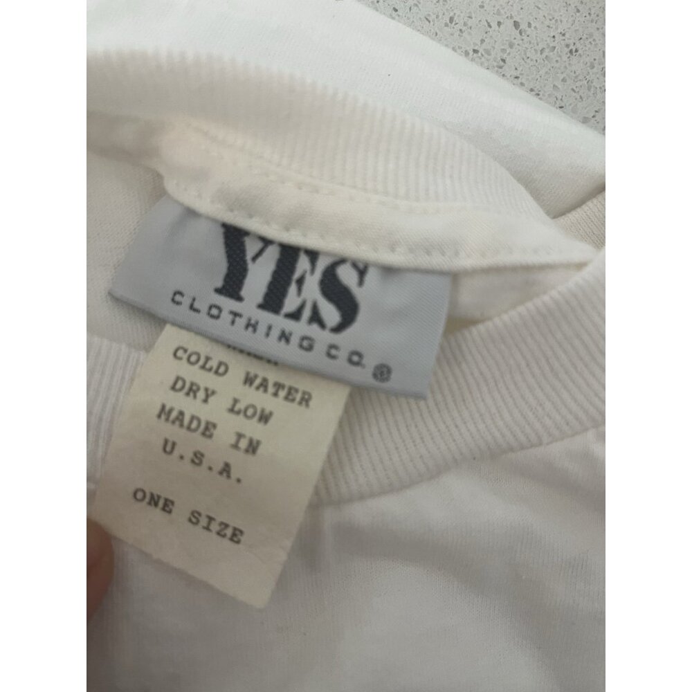 YES Clothing Co. Vintage 90s Y2K Fairy Neon Butterfly Crop T-Shirt  One Size - Picture 3 of 11